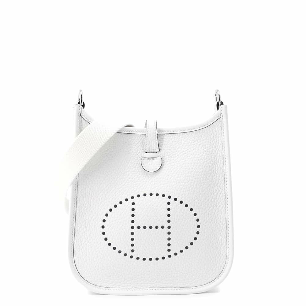 エルメス エブリンTPM アマゾン ニューホワイト/シルバー金具 トリヨンクレマンス W刻印 白