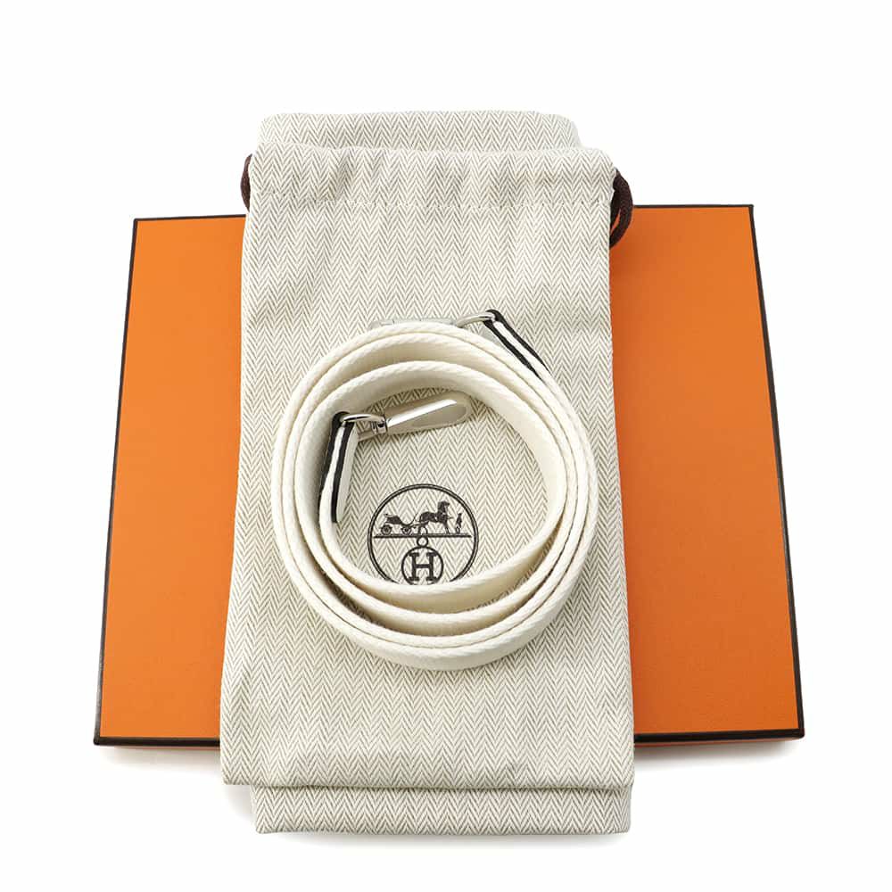 エルメス エブリンTPM アマゾン ニューホワイト/シルバー金具 トリヨンクレマンス W刻印 白