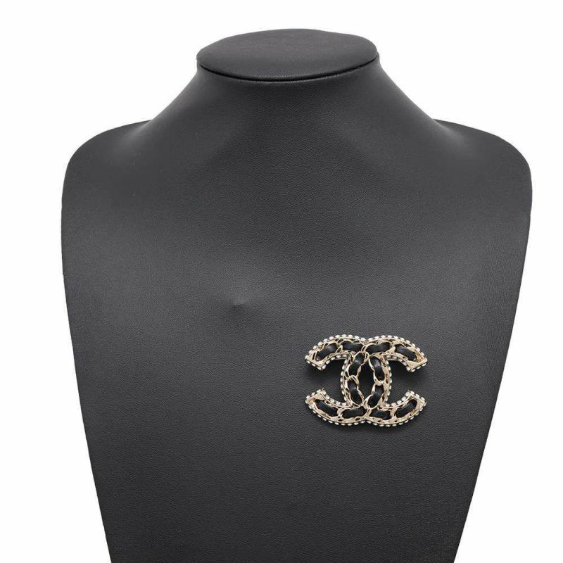 シャネル ブローチ ココマーク ラインストーン B 23P AB5107 CHANEL アクセサリー