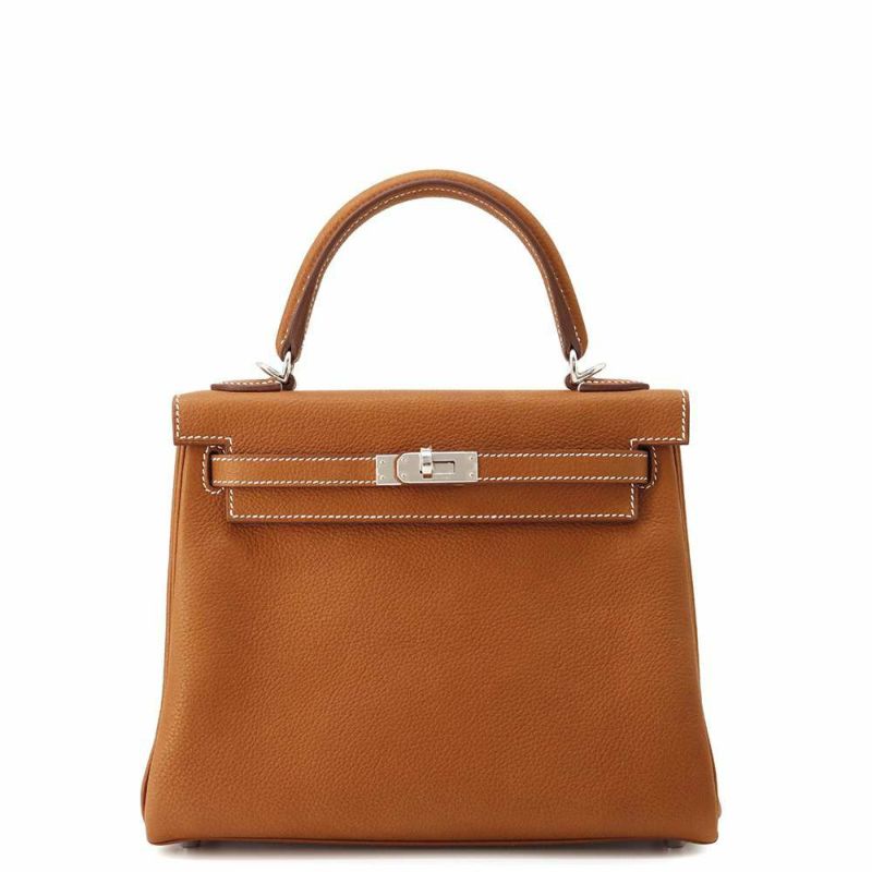 エルメス ハンドバッグ ケリー25 内縫い フォーブ/シルバー金具 バレニアフォーブル W刻印 2wayショルダー