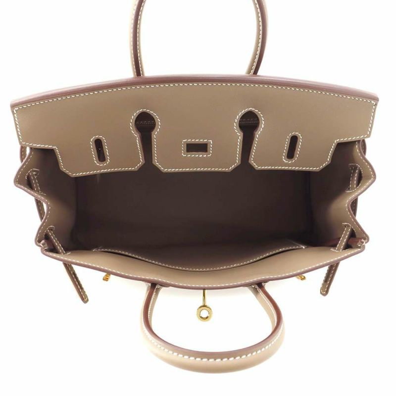 エルメス バーキン25 エトゥープ/ゴールド金具 スイフト W刻印 HERMES Birkin ハンドバッグ