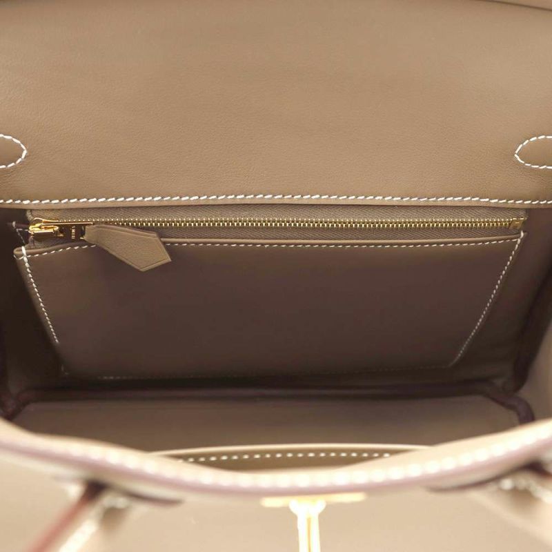 エルメス バーキン25 エトゥープ/ゴールド金具 スイフト W刻印 HERMES Birkin ハンドバッグ