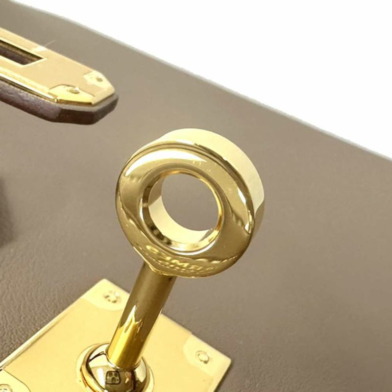 エルメス バーキン25 エトゥープ/ゴールド金具 スイフト W刻印 HERMES Birkin ハンドバッグ