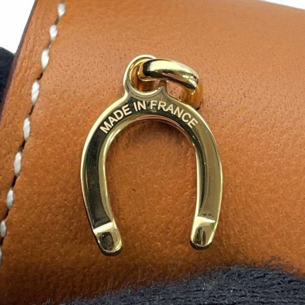 エルメス スカーフリング ポルト・ボヌール マロンアルザン/ラムスキン/シルク HERMES アクセサリー