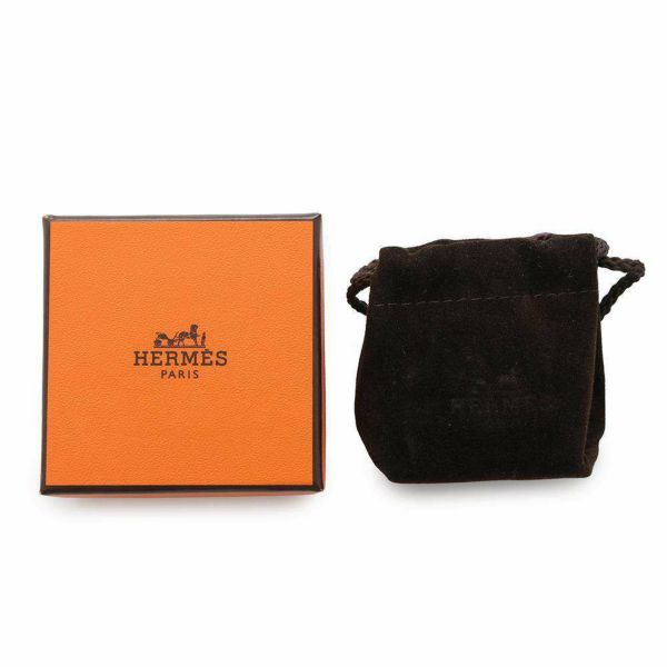 エルメス スカーフリング ポルト・ボヌール マロンアルザン/ラムスキン/シルク HERMES アクセサリー