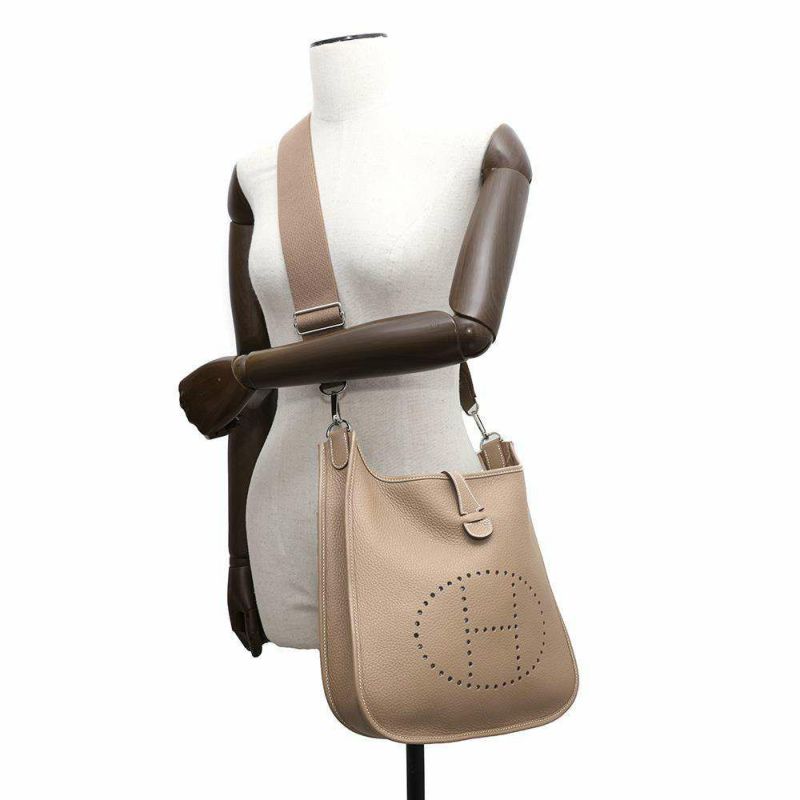 エルメス ショルダーバッグ エブリン3 PM エトゥープ/シルバー金具 トリヨンクレマンス W刻印