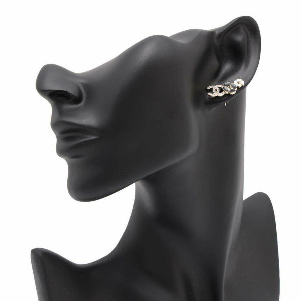シャネル ピアス ココマーク フラワーモチーフ ラインストーン メタル I25 P ABF389 CHANEL アクセサリー