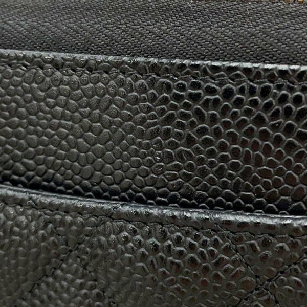 シャネル 長財布 クラシック ロング ジップ ウォレット ココマーク キャビアスキン マトラッセ AP0242 CHANEL 黒