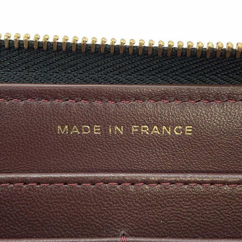 シャネル 長財布 クラシック ロング ジップ ウォレット ココマーク ラムスキン マトラッセ AP0242 CHANEL 黒