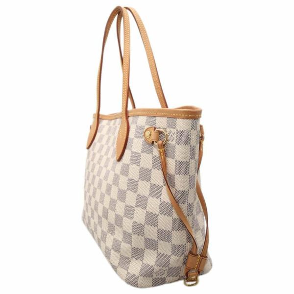 ルイヴィトン トートバッグ ダミエ・アズール ネヴァーフルPM N51110 LOUIS VUITTON ヴィトン バッグ ベージュ