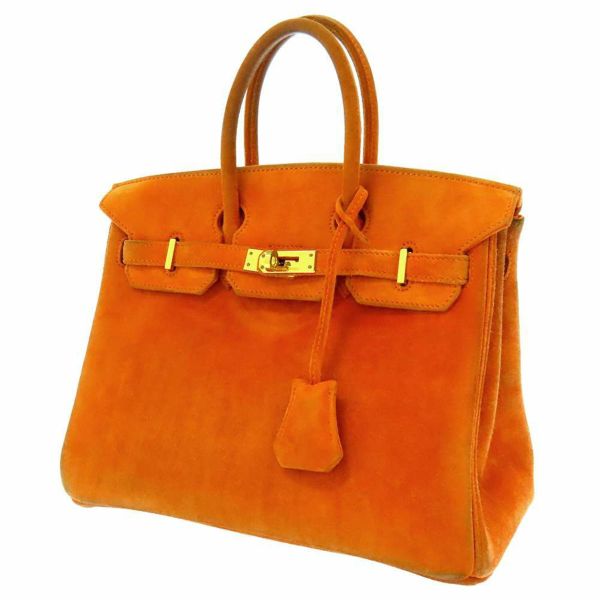 エルメス バーキン25 オレンジ/ゴールド金具 ドブリス □H刻印 HERMES Birkin ハンドバッグ