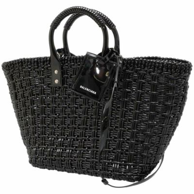 バレンシアガ トートバッグ ランドリー カバ S レザー 491634 BALENCIAGA バッグ 黒 安心保証 |  中古・新品ブランド販売ギャラリーレア公式通販