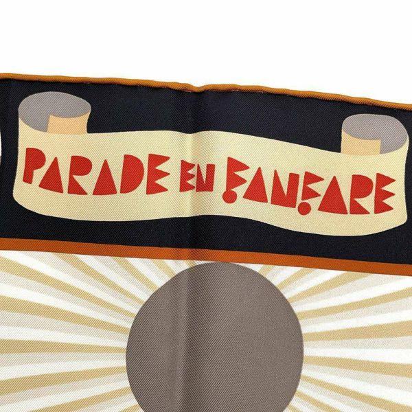 エルメス スカーフ カレ90 パラード・アン・ファンファーレ Parade en