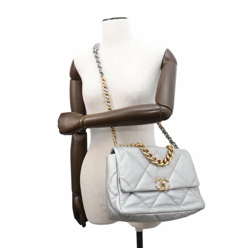 シャネル チェーンショルダーバッグ 19 ラージ ラムスキン AS1161 CHANEL バッグ 2wayハンドバッグ