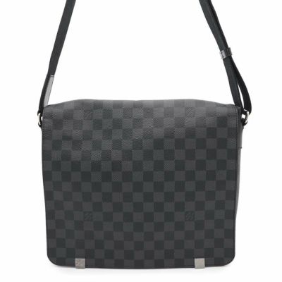 ルイヴィトン ショルダーバッグ ダミエ・グラフィット ディストリクトNM MM N41029 ヴィトン メンズ ブラック 黒 安心保証