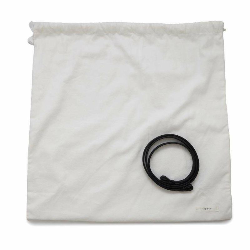 ザ ロウ ハンドバッグ ソフトマルゴー12 カーフレザー W1586 THE ROW 2wayバッグ 黒