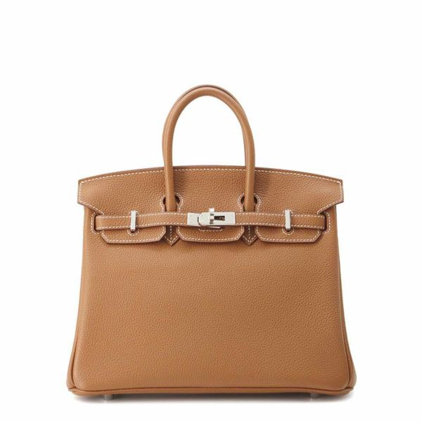 エルメス バーキン25 ゴールド/シルバー金具 トゴ Z刻印 HERMES Birkin ハンドバッグ