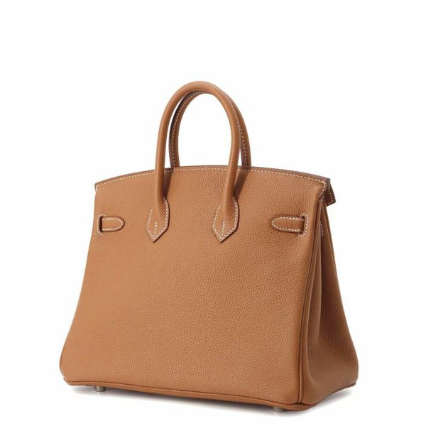 エルメス バーキン25 ゴールド/シルバー金具 トゴ Z刻印 HERMES Birkin ハンドバッグ