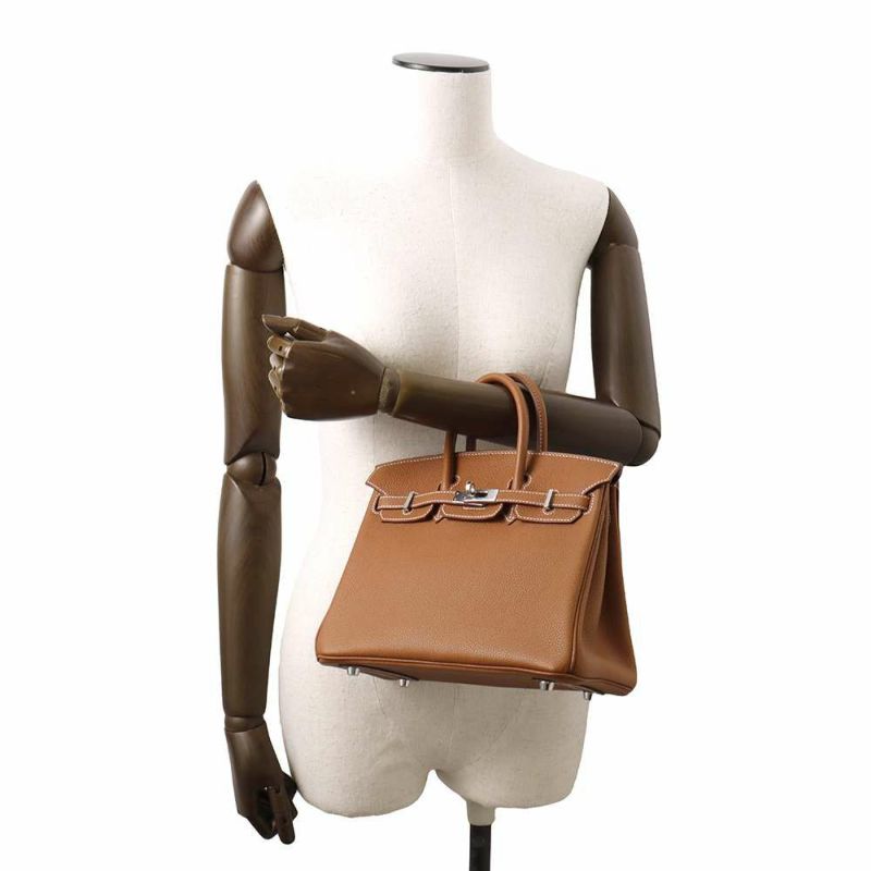 エルメス バーキン25 ゴールド/シルバー金具 トゴ Z刻印 HERMES Birkin ハンドバッグ