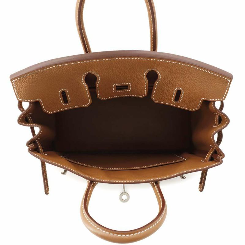 エルメス バーキン25 ゴールド/シルバー金具 トゴ Z刻印 HERMES Birkin ハンドバッグ