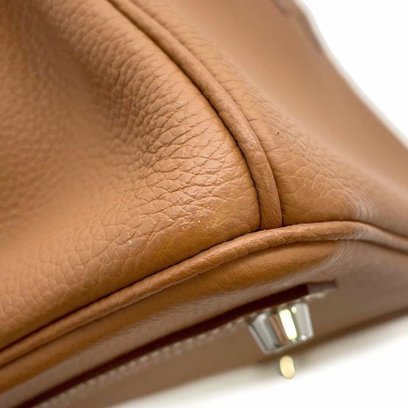 エルメス バーキン25 ゴールド/シルバー金具 トゴ Z刻印 HERMES Birkin ハンドバッグ