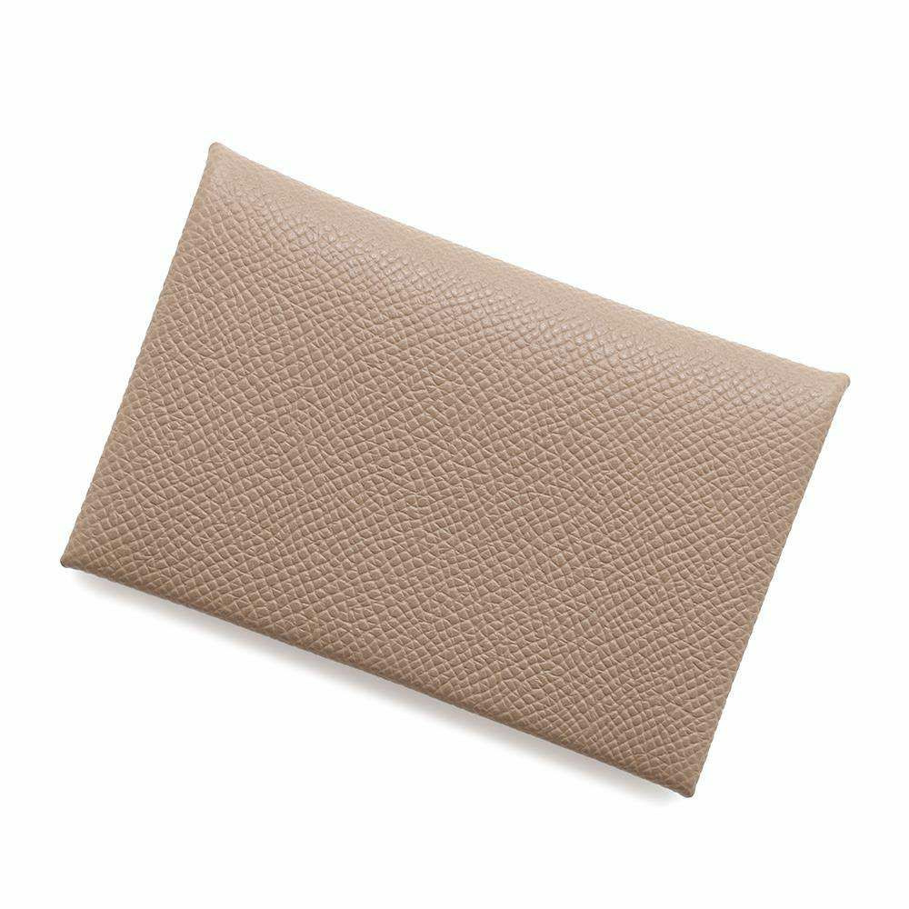 エルメス カードケース カルヴィ エトゥープ エプソン W刻印 HERMES 名刺入れ
