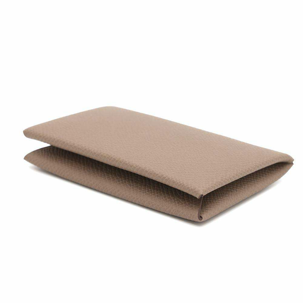 エルメス カードケース カルヴィ エトゥープ エプソン W刻印 HERMES 名刺入れ