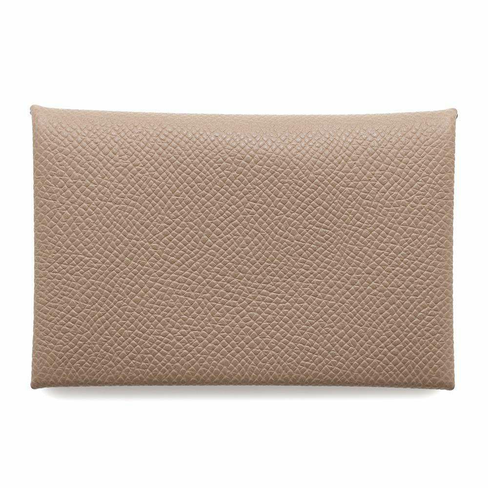 エルメス カードケース カルヴィ エトゥープ エプソン W刻印 HERMES 名刺入れ