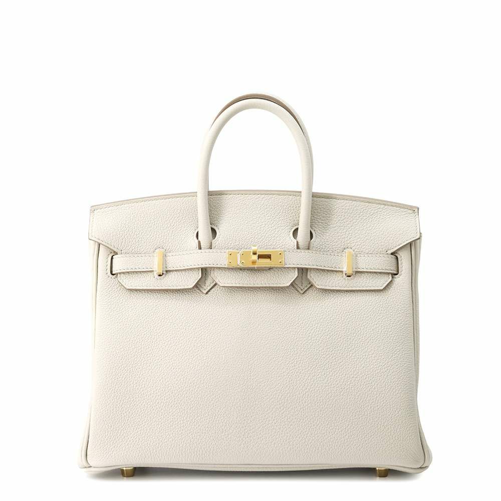 エルメス バーキン25 べトン/ゴールド金具 トゴ W刻印 HERMES Birkin ハンドバッグ