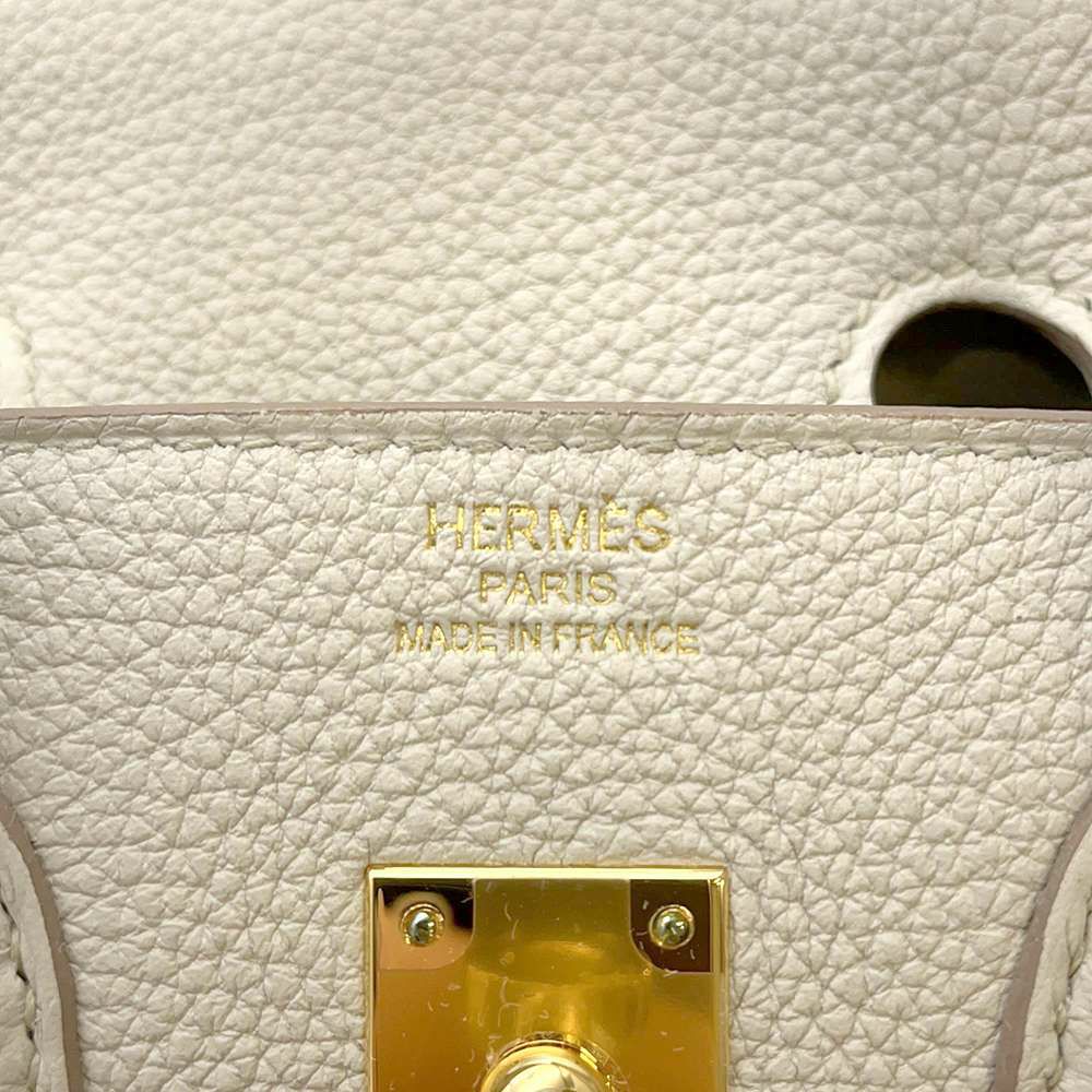 エルメス バーキン25 べトン/ゴールド金具 トゴ W刻印 HERMES Birkin ハンドバッグ