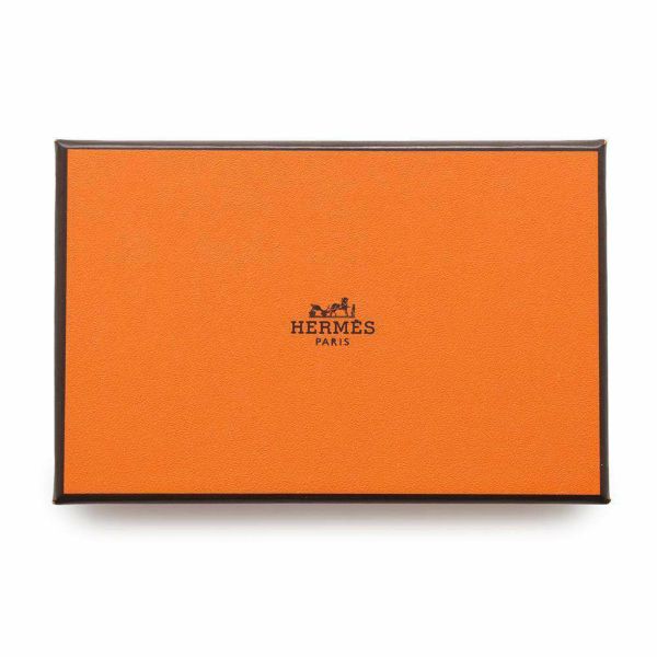 エルメス カードケース カルヴィ ブラック エプソン W刻印 HERMES 名刺入れ 黒