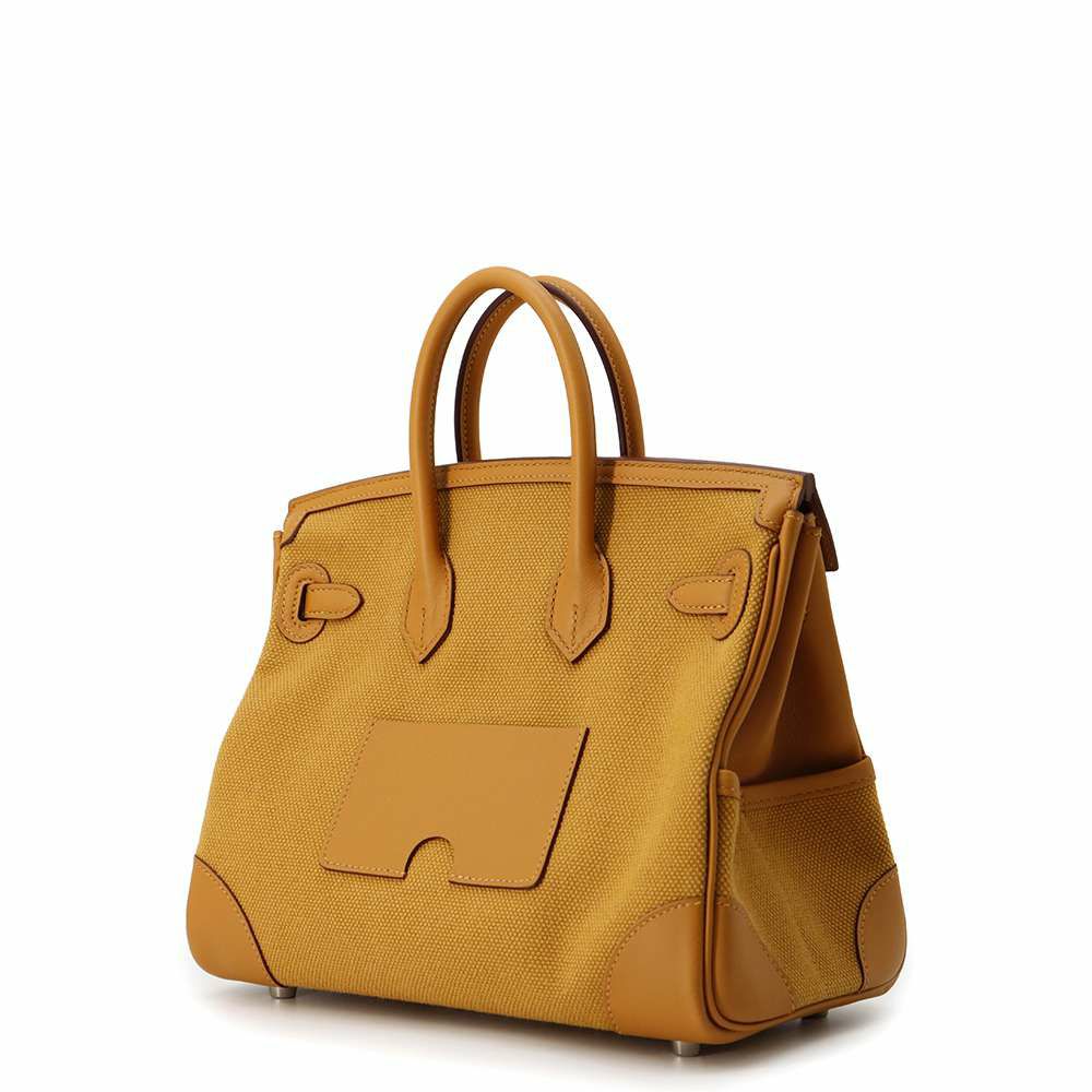 エルメス バーキン25 カーゴ セサミ/シルバー金具 トワルゴエラン/スイフト W刻印 HERMES Birkin ハンドバッグ