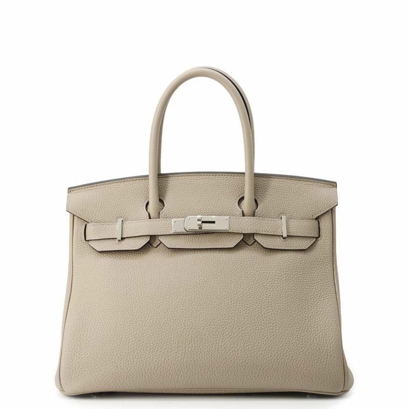 エルメス バーキン30 トゥルティエールグレー/シルバー金具 トゴ C刻印 HERMES Birkin ハンドバッグ