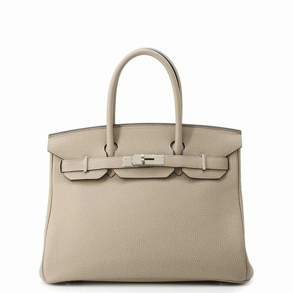 エルメス バーキン30 トゥルティエールグレー/シルバー金具 トゴ C刻印 HERMES Birkin ハンドバッグ