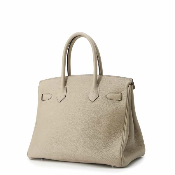 エルメス バーキン30 トゥルティエールグレー/シルバー金具 トゴ C刻印 HERMES Birkin ハンドバッグ