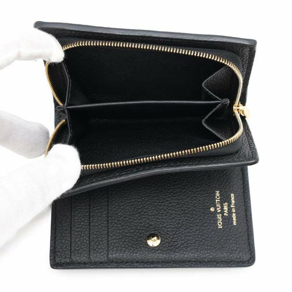 ルイヴィトン 二つ折り財布 モノグラム・アンプラント ポルトフォイユ・クレア M80151 LOUIS VUITTON ブラック 黒