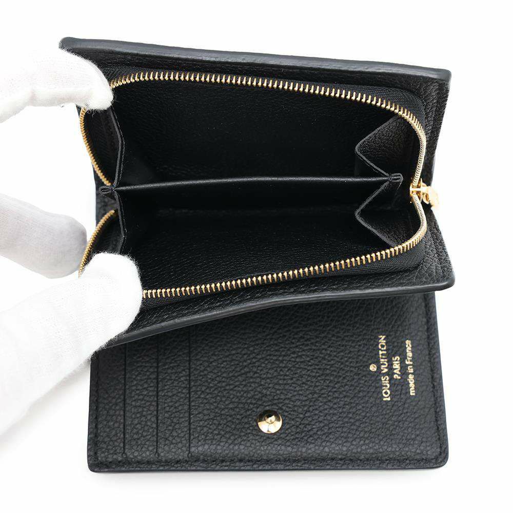 ルイヴィトン 二つ折り財布 モノグラム・アンプラント ポルトフォイユ・クレア M80151 LOUIS VUITTON ブラック 黒