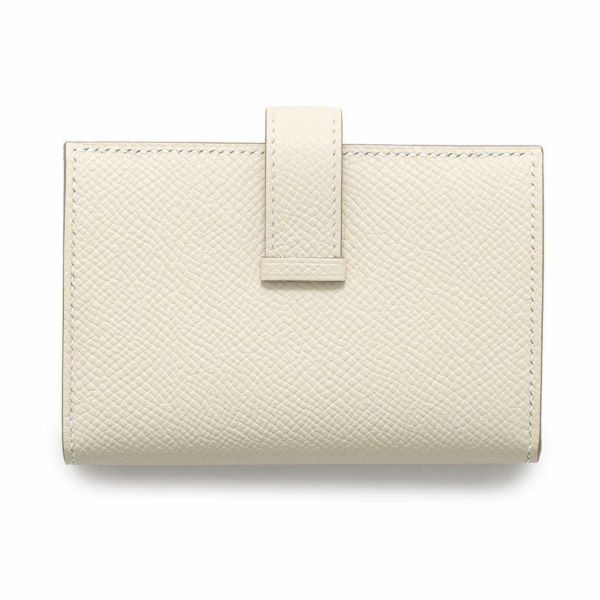 エルメス カードケース ベアン ミニ クレ/シルバー金具 エプソン W刻印 HERMES 名刺入れ