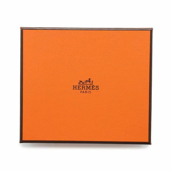 エルメス カードケース ベアン ミニ クレ/シルバー金具 エプソン W刻印 HERMES 名刺入れ