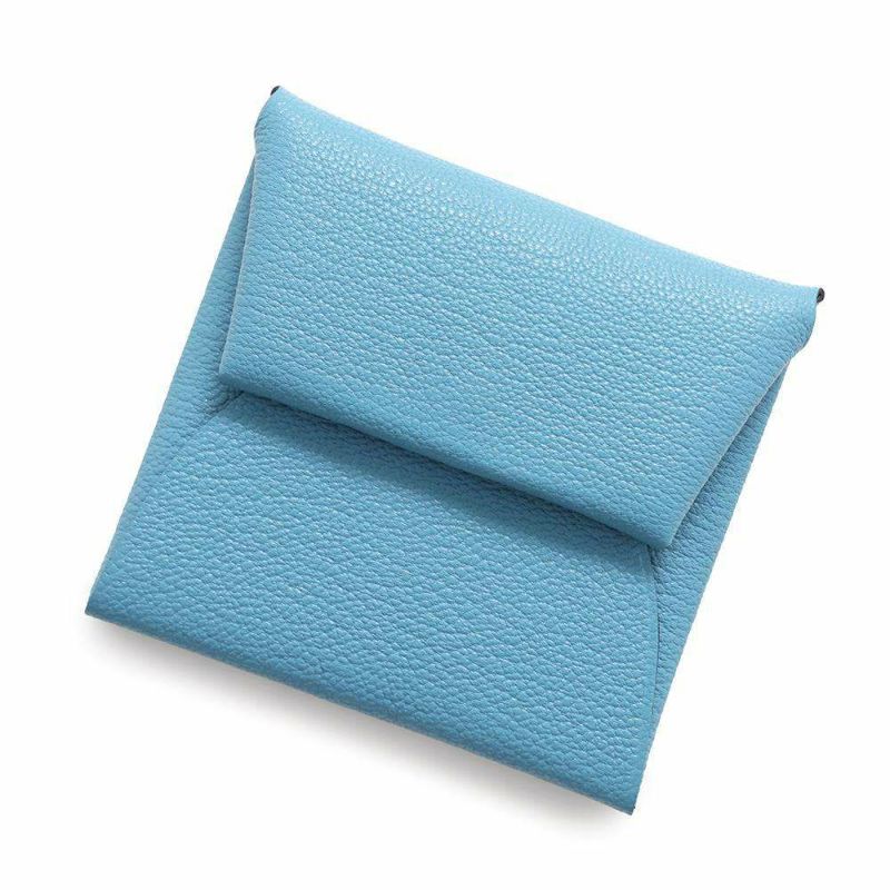 エルメス コインケース バスティア ヴェルソ ニューブルージーン/エベンヌ シェブルミゾル W刻印 シェーブル