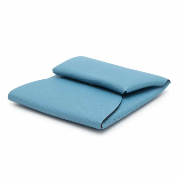 エルメス コインケース バスティア ヴェルソ ニューブルージーン/エベンヌ シェブルミゾル W刻印 シェーブル