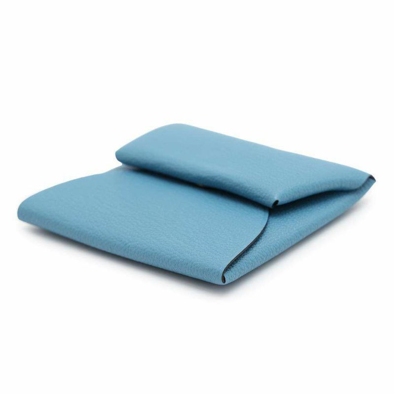 エルメス コインケース バスティア ヴェルソ ニューブルージーン/エベンヌ シェブルミゾル W刻印 シェーブル