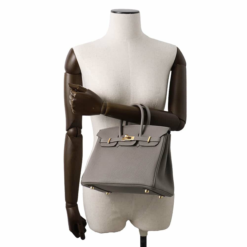 エルメス バーキン25 グリメイヤー/ゴールド金具 トゴ W刻印 HERMES Birkin ハンドバッグ