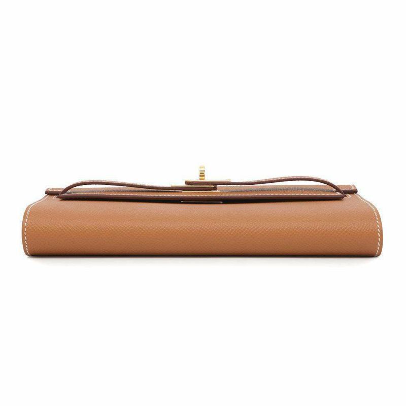 エルメス ケリーウォレット ロング トゥーゴー ゴールド/ゴールド金具 エプソン W刻印 財布