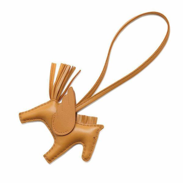 エルメス バッグチャーム ロデオPM ペガサス セサミ ラムスキン B刻印