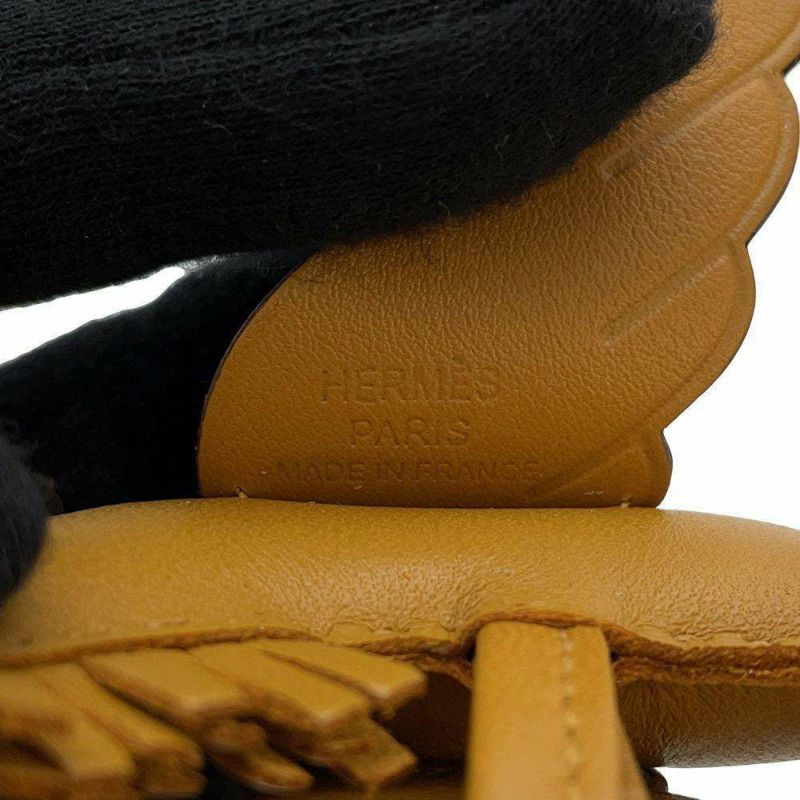 エルメス バッグチャーム ロデオPM ペガサス セサミ ラムスキン B刻印