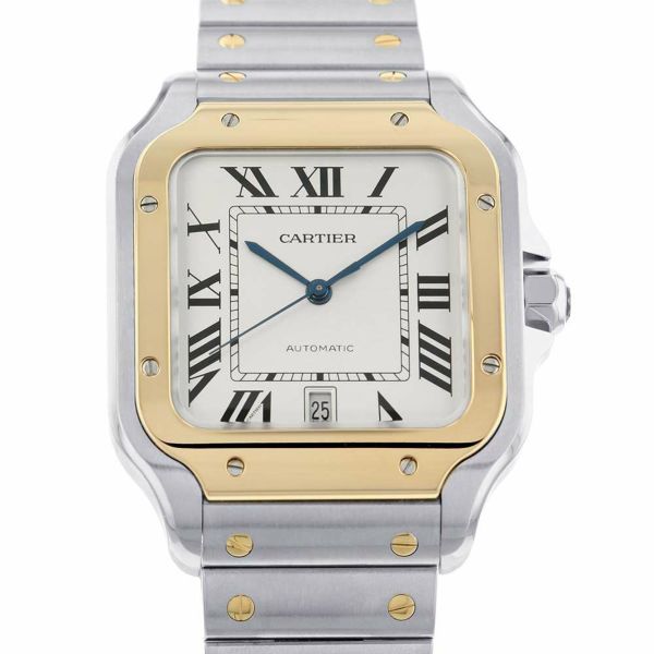 カルティエ サントス ドゥ カルティエ LM W2SA0009 Cartier シルバー文字盤