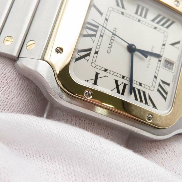 カルティエ サントス ドゥ カルティエ LM W2SA0009 Cartier シルバー文字盤