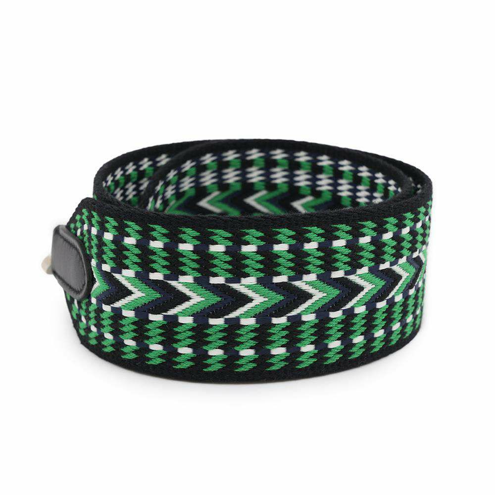 エルメス ショルダーストラップ バンドリエール サングル アレグロ ブラック/バンブー/ホワイト/ブルーインディゴ/シルバー金具 Z刻印