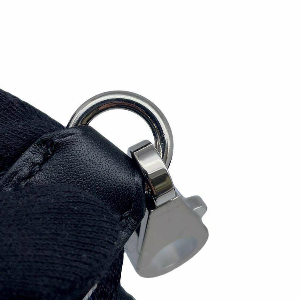 エルメス ショルダーストラップ バンドリエール サングル アレグロ ブラック/バンブー/ホワイト/ブルーインディゴ/シルバー金具 Z刻印